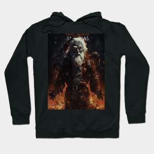 Santa Claus Scary Movie poster Hoodie